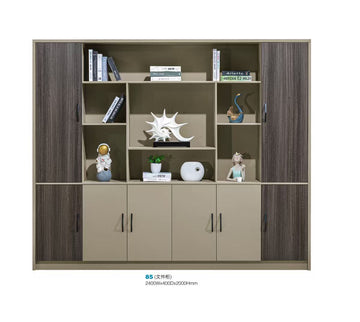 Wide-format color-block combined file display cabinet