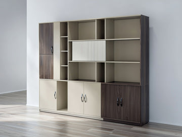 Modern color-block combined bookcase