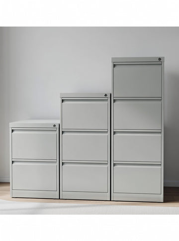 Steel multi-drawer card filing cabinet