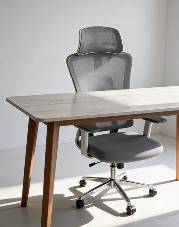 Modern Minimalist Ergonomic Office Desk and Chair Set
