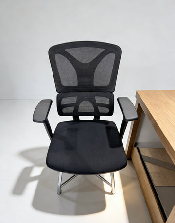 High-back Double Mesh Bow-shaped Ergonomic Chair
