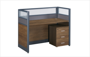 Single-seater Office Cubicle with Partition