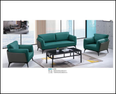 Modern Minimalist Style Office Sofa and Coffee Table Set