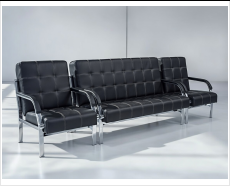 Three-seater connected waiting chair