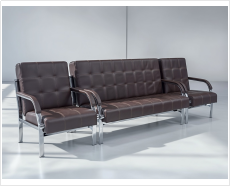 Three-seater connected waiting chair