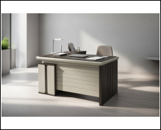 Modern Minimalist Style Supervisor's Desk