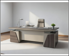 Modern Minimalist Style Supervisor's Desk